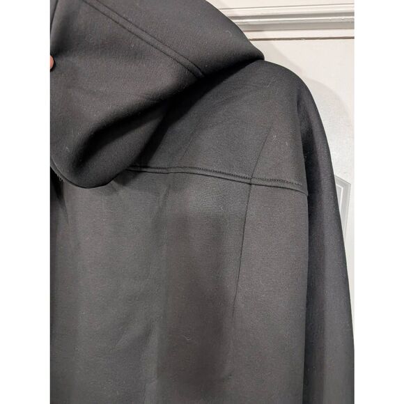 COS‎ Hooded Sweatshirt Mini Dress women's XS black scuba oversized modern - Picture 8 of 8
